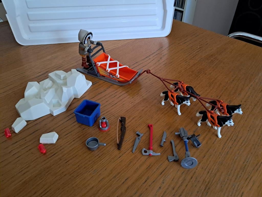 Playmobil 9057 Husky slee, Ophalen of Verzenden, Complete set