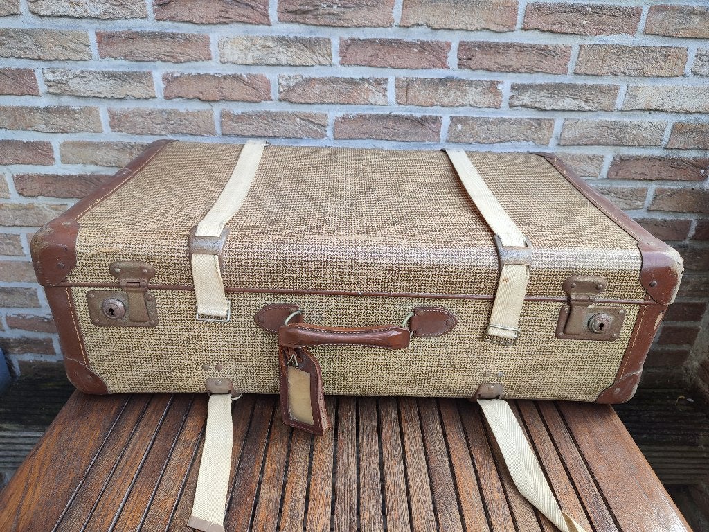 Valise vintage 1950-1970, 35 à 45 cm, 70 cm ou plus, Enlèvement, Utilisé