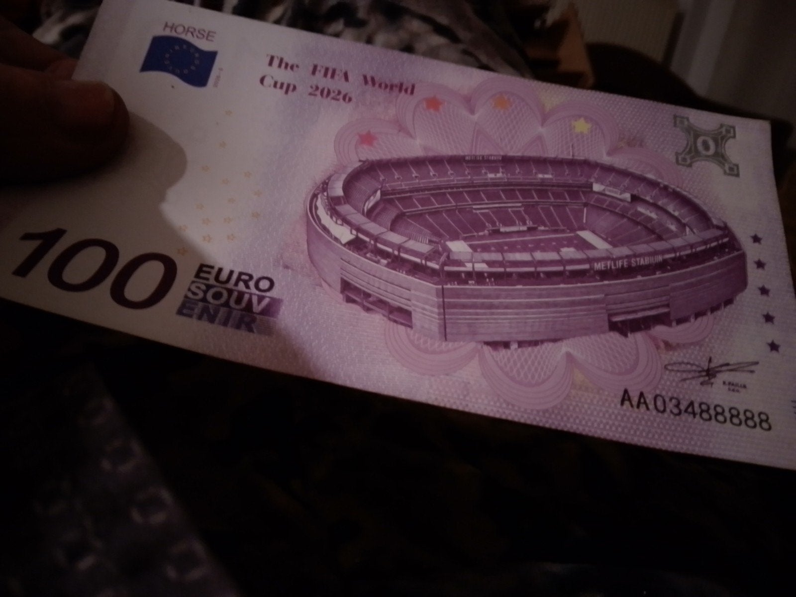 Billet à 100€ pour la Coupe UEFA 2026, Timbres & Monnaies, Enlèvement ou Envoi