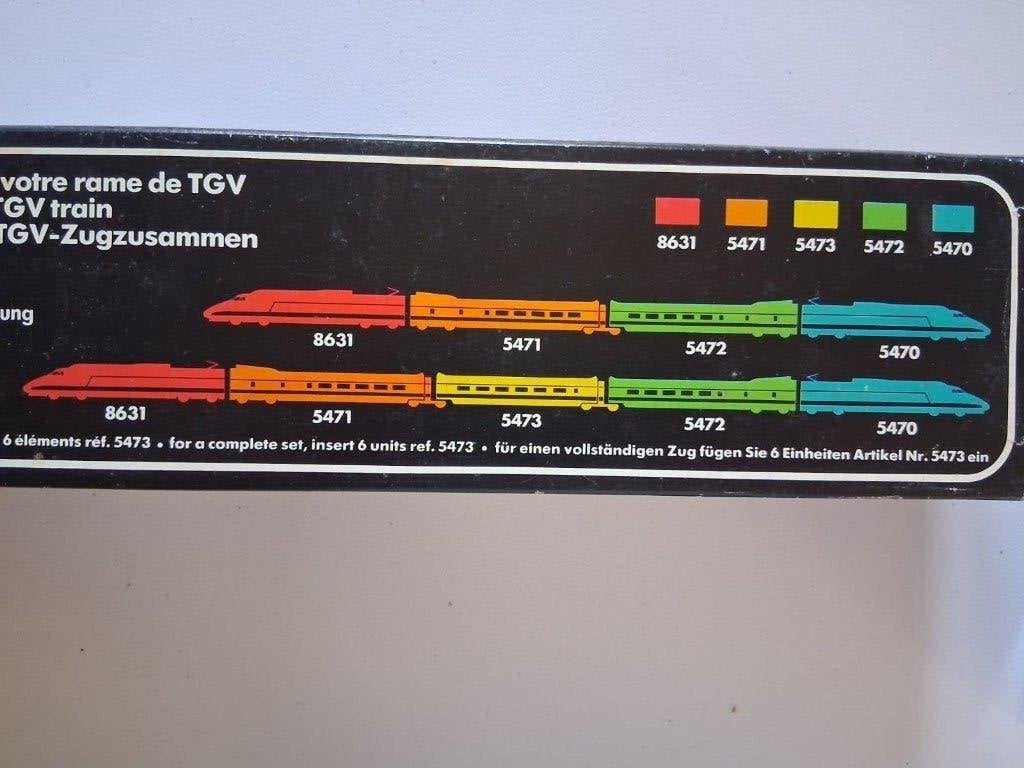 67JOUEF 8631 TGV Sud-Est SNCF (5470 + 5471 + 5472 + 5473), Hobby & Loisirs créatifs, Trains miniatures | HO, Envoi, Comme neuf