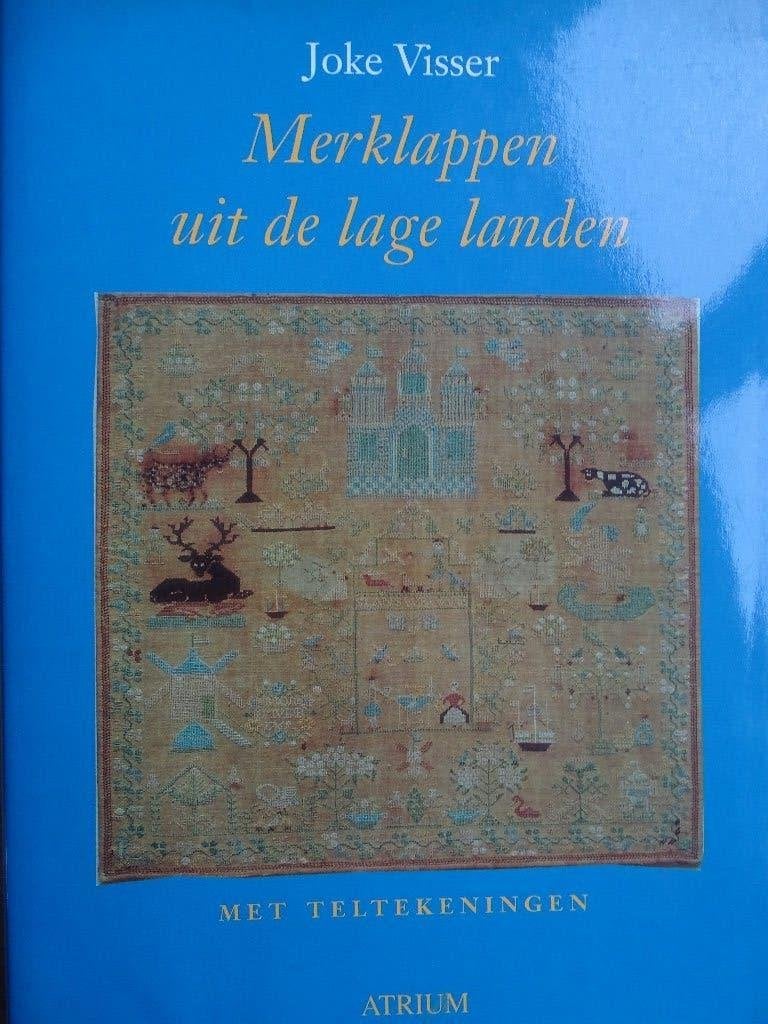 Joke Visser - Merklappen uit de lage landen boek. Patronen, Hobby en Vrije tijd, Verzenden, Zo goed als nieuw, Handborduren, Overige typen