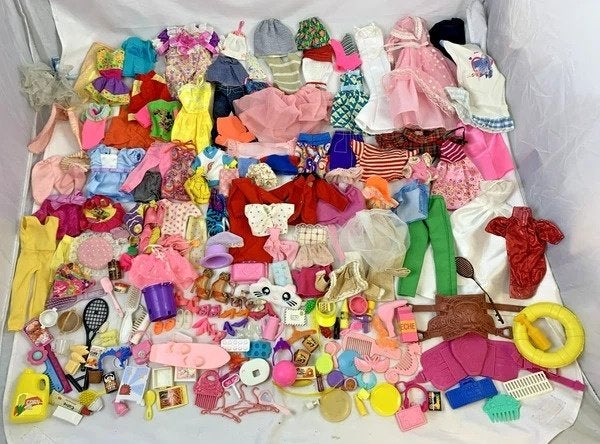 Barbie Steffi Poppenkleding Kleding verzameling vintage, Verzenden, Zo goed als nieuw, Barbie