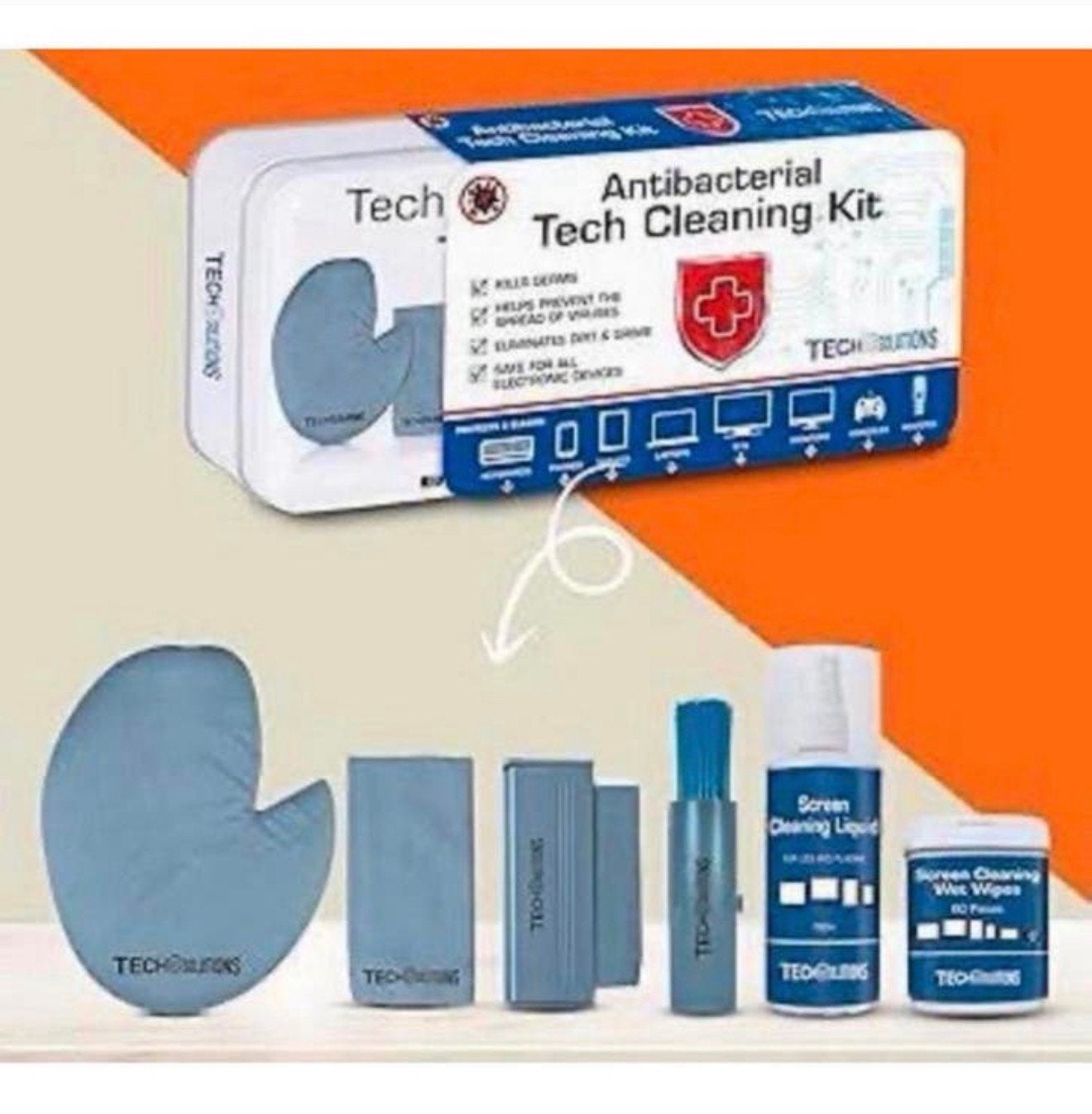 Kit nettoyage technique antibactérien téléphone portable PC, Enlèvement ou Envoi