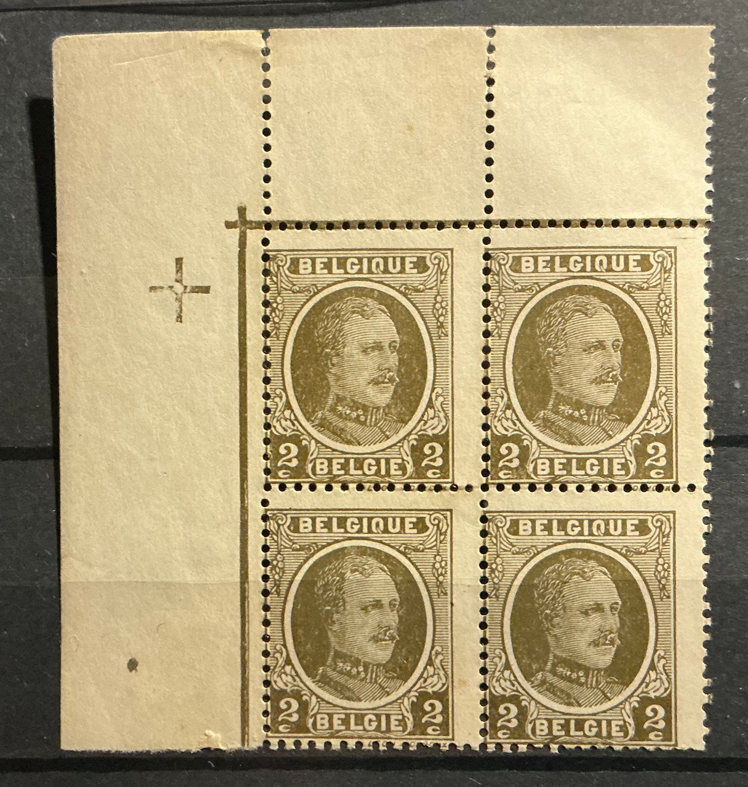 LOT 665. COB: 191B-Cu. Houyoux.Déplacée.MNH. angle de lame., Neuf, Enlèvement ou Envoi, Non oblitéré, Gomme originale