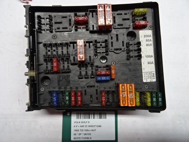 ZEKERINGKAST Volkswagen Golf V (1K1) (1K0937124K), Gebruikt, Volkswagen