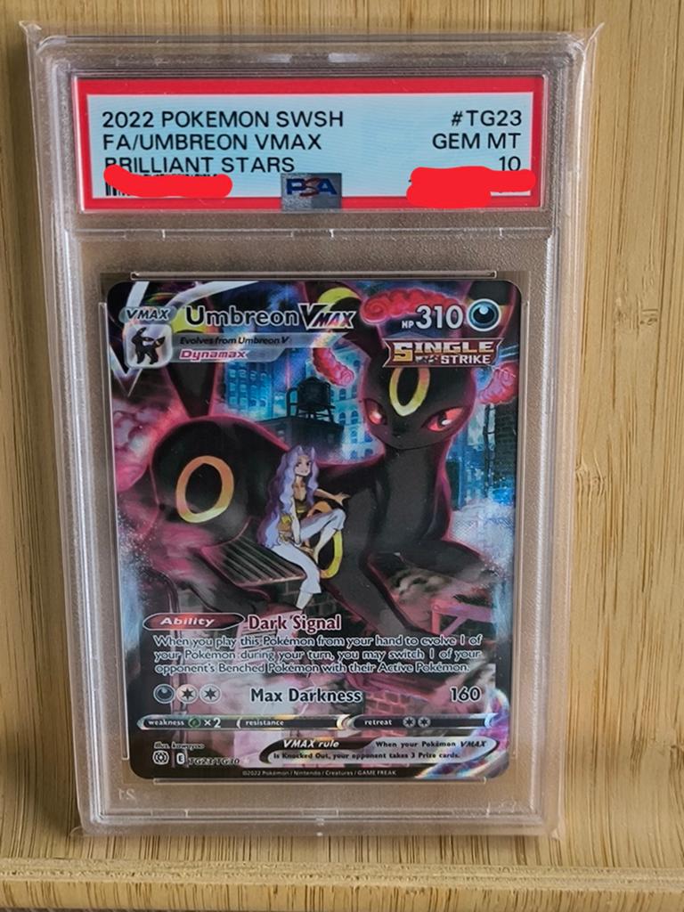 Psa 10 Umbreon Vmax #Tg23, Enlèvement