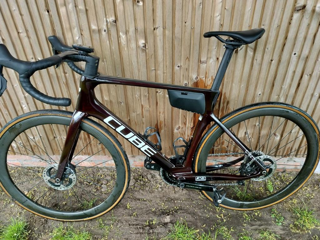 Cube agree c62 slt liquidreda/Carbon 2022, Fietsen en Brommers, Gebruikt, Carbon, Heren, Schijfrem