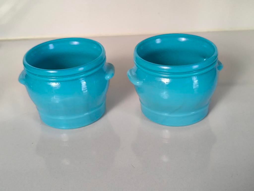 Set van 2 vintage opaalglazen kommetjes, Huis en Inrichting, Keuken | Servies, Ophalen of Verzenden