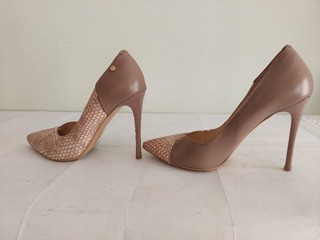 143C* Venezia - sexy escarpins bicolores tout cuir (37,5), Neuf, Autres couleurs, Venezia, Escarpins