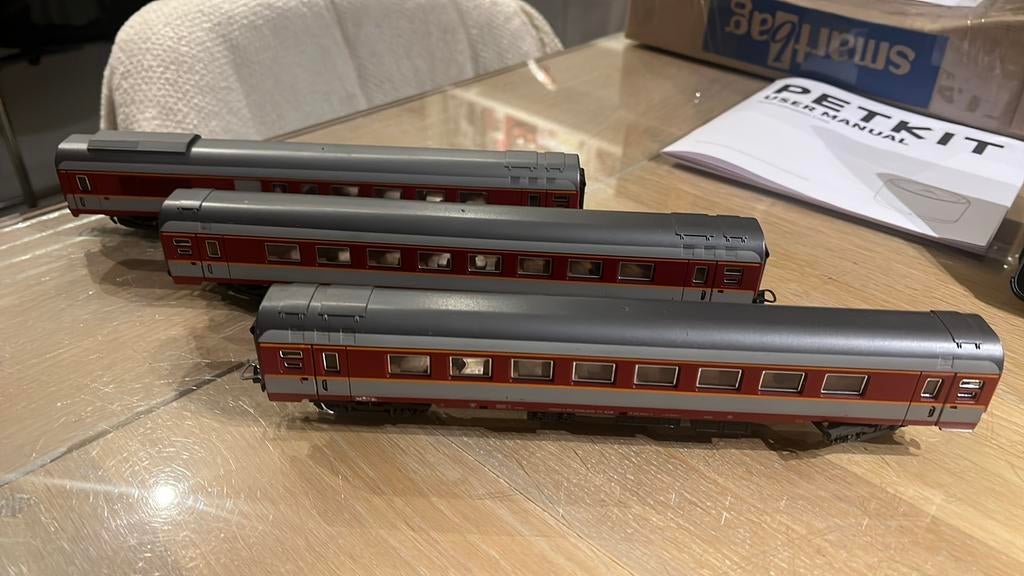 Lima wagon set rode wagons, Envoi, Comme neuf, Wagon, Lima