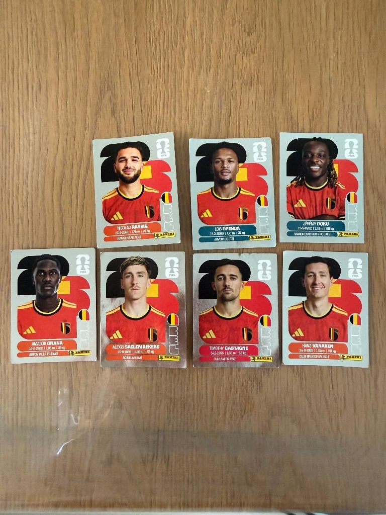 Échange panini Belgique argentés, Enlèvement, Neuf, Plusieurs autocollants