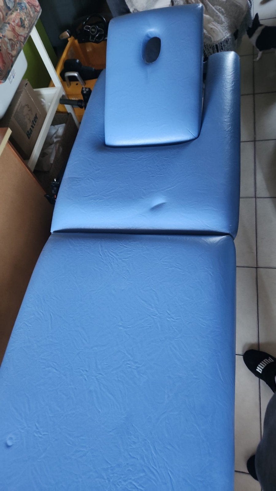 massage tafel, Enlèvement