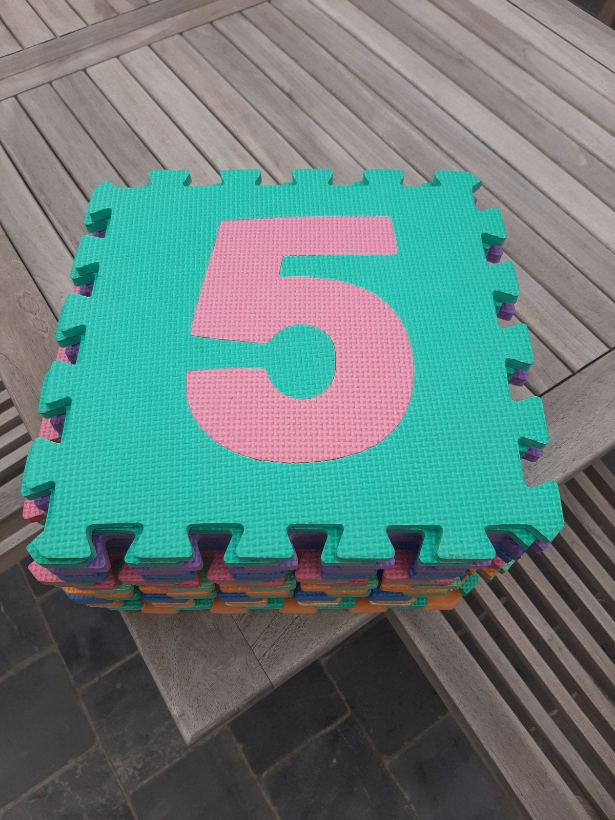 foam cijfer legpuzzel, Ophalen