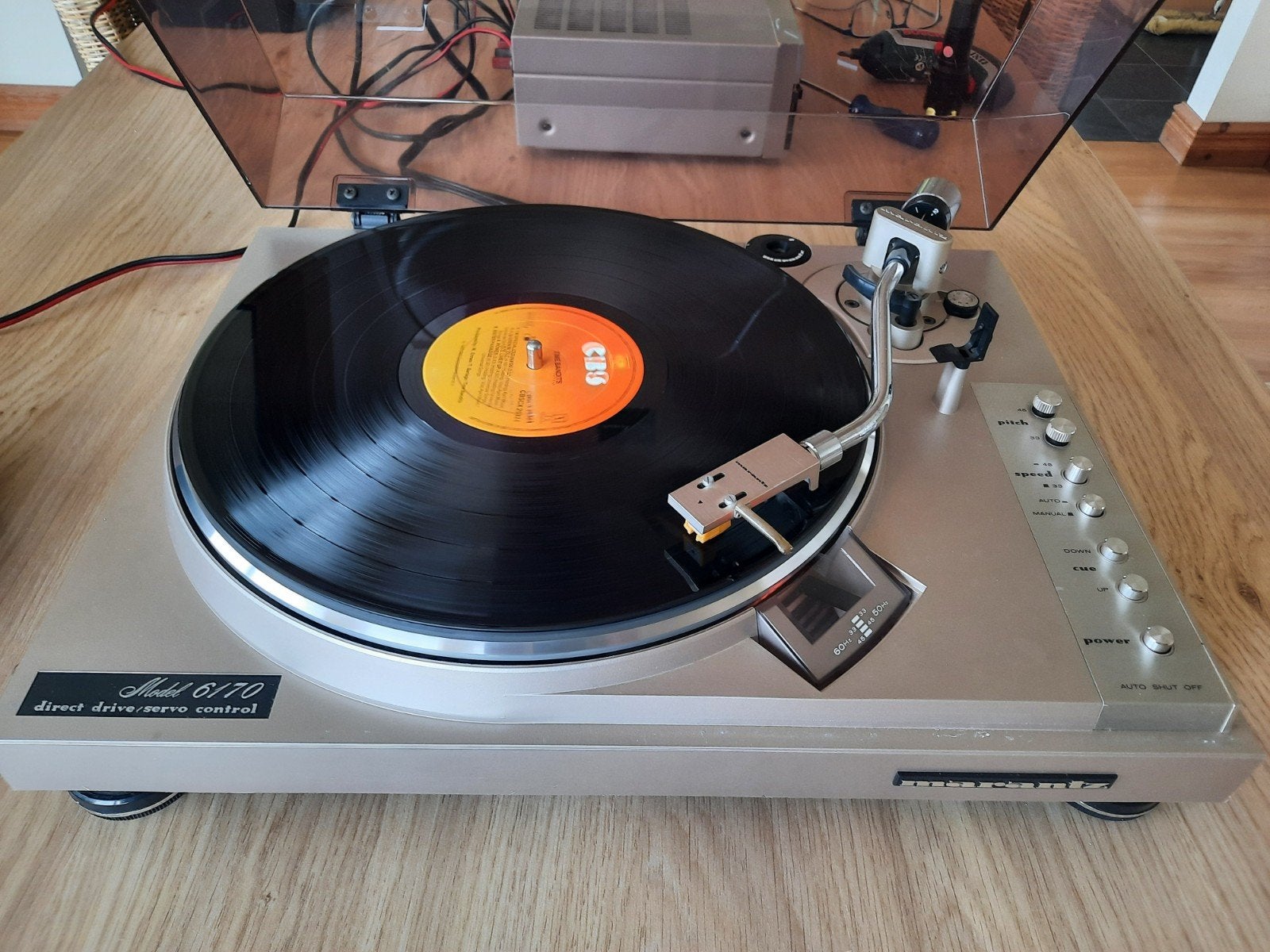 Marantz model 6170 direct drive platenspeler uit 1978-1980., Audio, Tv en Foto, Platenspelers, Ophalen, Gebruikt, Platenspeler