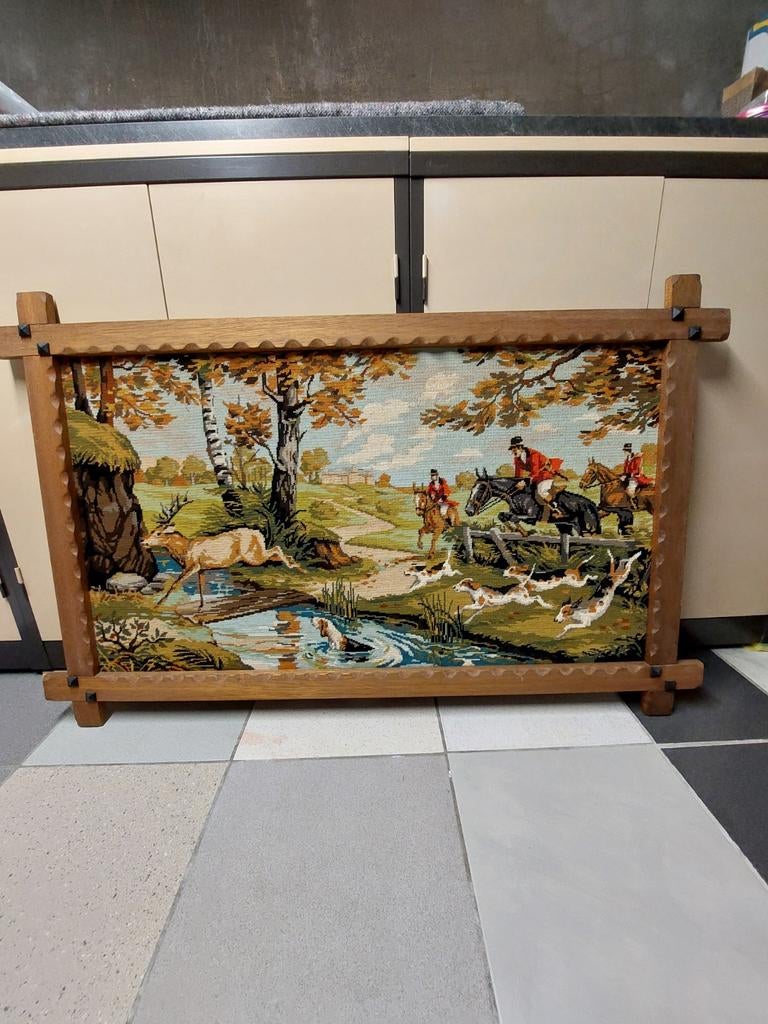 Zeer mooie hand gemaakte doek ., Antiek en Kunst, Ophalen
