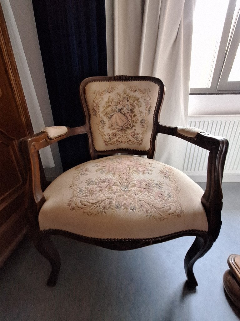 2 Vintage sier stoeltjes, Antiek en Kunst, Ophalen