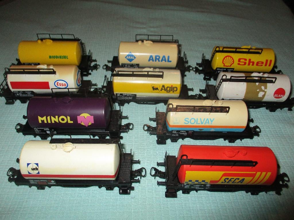 Marklin 10 wagons citernes, Enlèvement ou Envoi, Utilisé, Wagon, Märklin