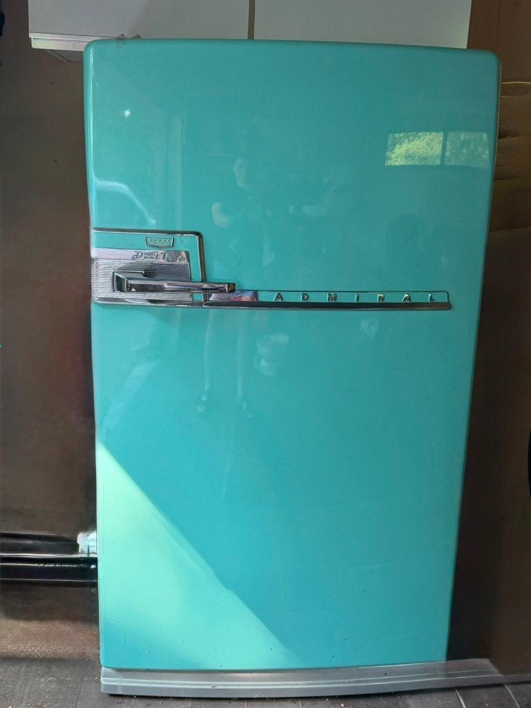 retro koelkast, Ophalen, 150 tot 200 liter, Gebruikt, 60 cm of meer