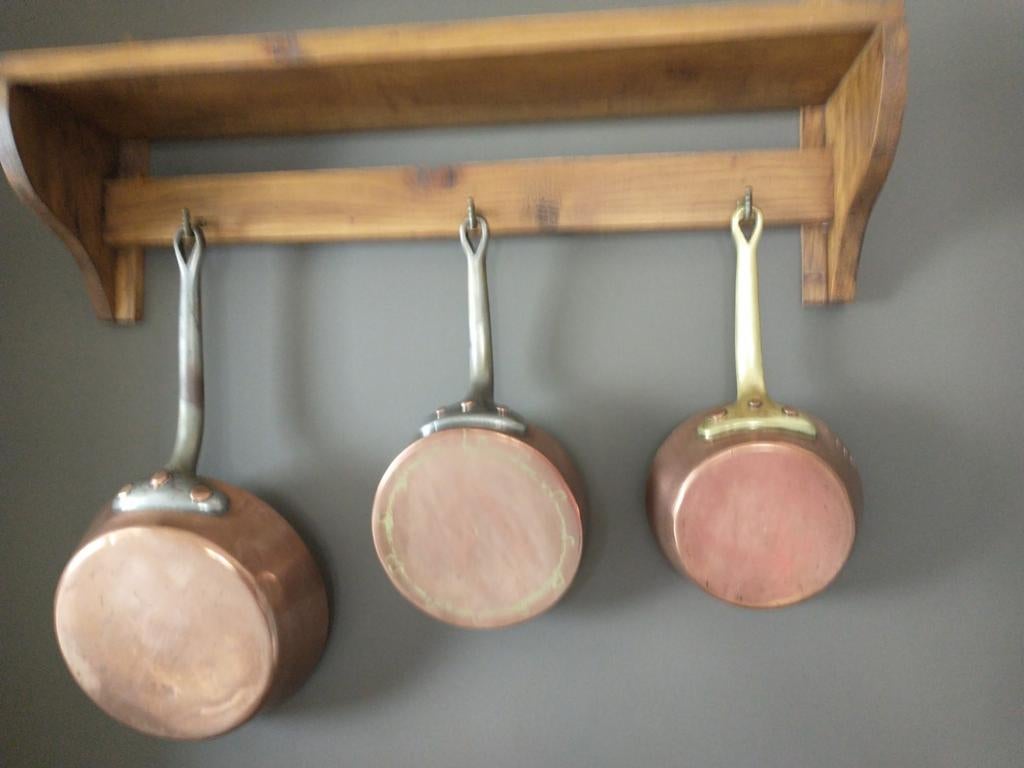 Koperen pannen en melkkan, Huis en Inrichting, Keuken | Potten en Pannen, Ophalen