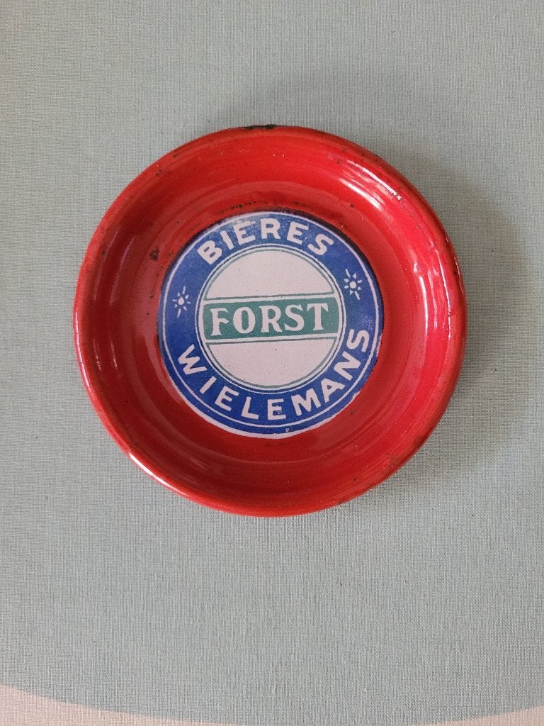 sous verre émaillé bière Forst wielemans, Enlèvement ou Envoi, Utilisé, Autres types