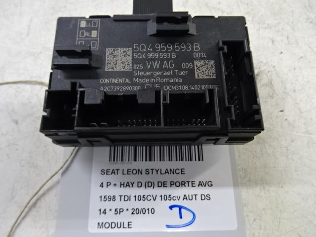 UNITE ELECTRONIQUE Seat Leon (5FB) (5Q4959593B), Utilisé, Seat