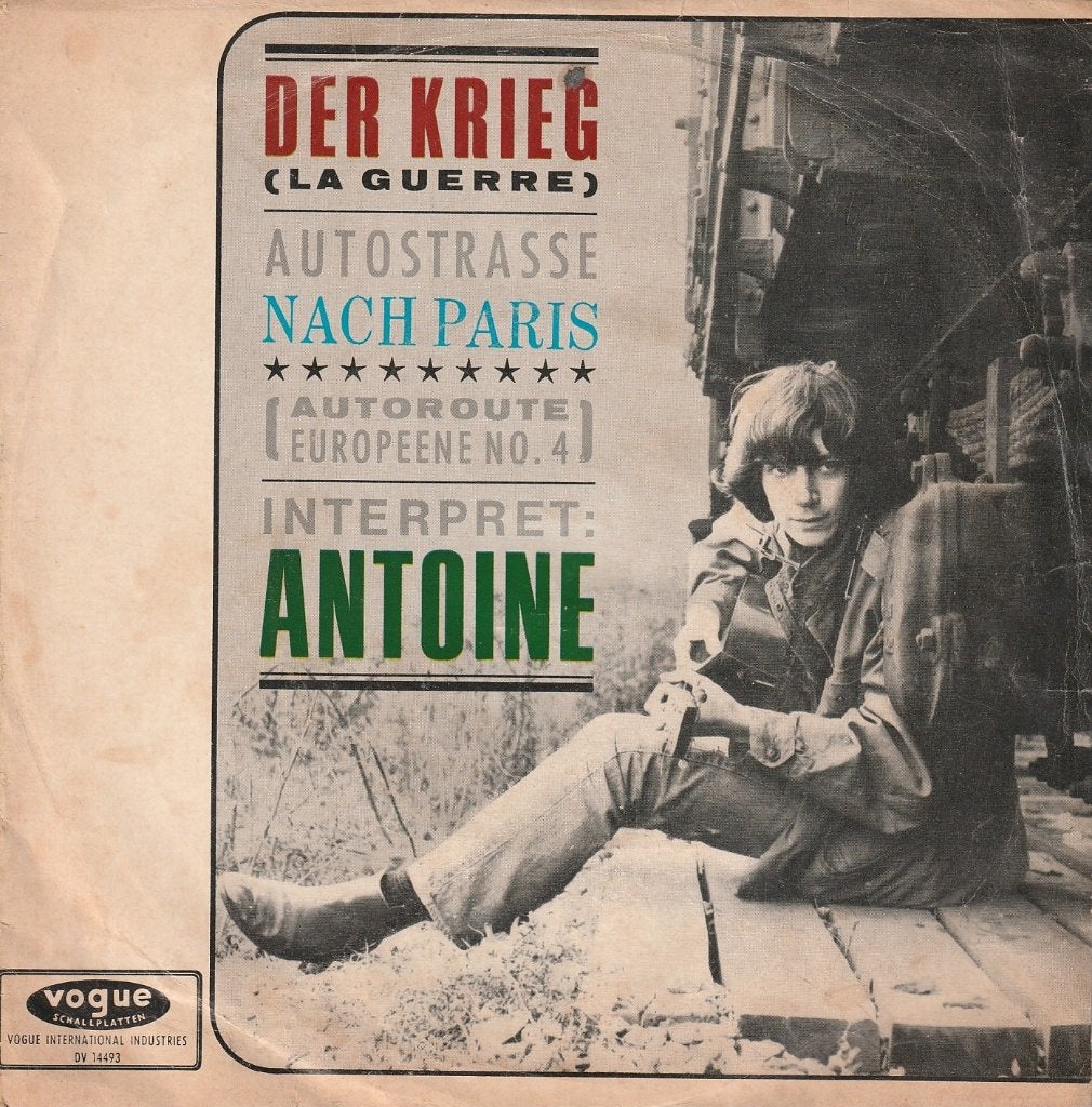 Antoine - Der Krief/Autostraße nach Paris (dts.gez.), 7 inch, Pochette photo, Utilisé, Pop