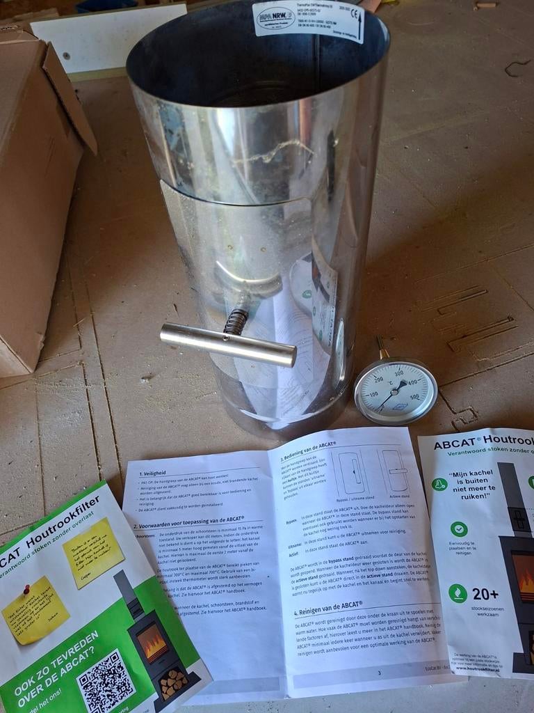 ABCAT houtrookfilter, Huis en Inrichting, Kachels, Ophalen