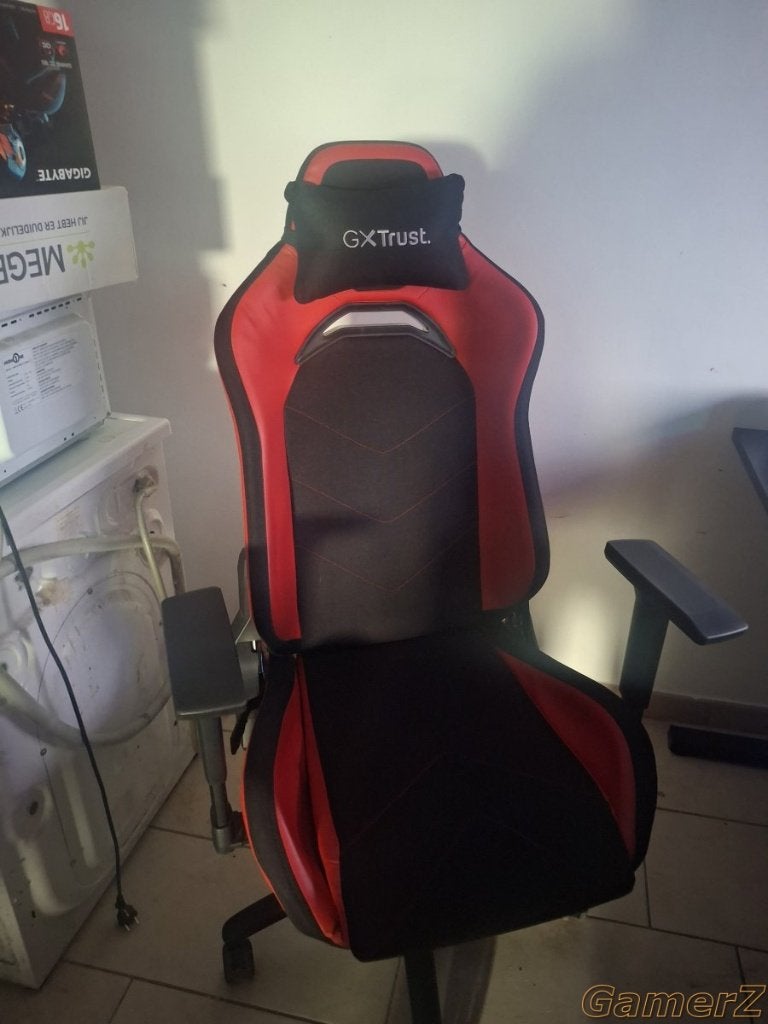 chaise gaming Trust GXT 714R Ruya, Maison & Meubles, Chaises de bureau, Comme neuf, Chaise de bureau, Rouge, Chaise de bureau de gaming