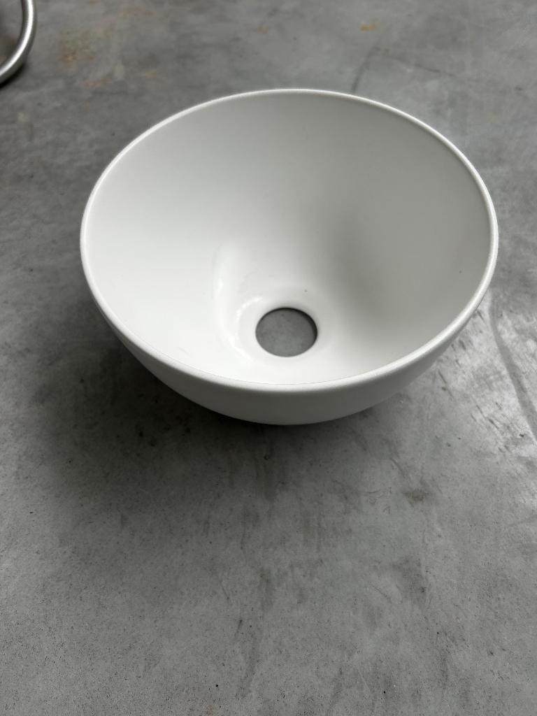 SaniClean Micro Waskom voor toilet mat wit, Ophalen, Nieuw, Toilet