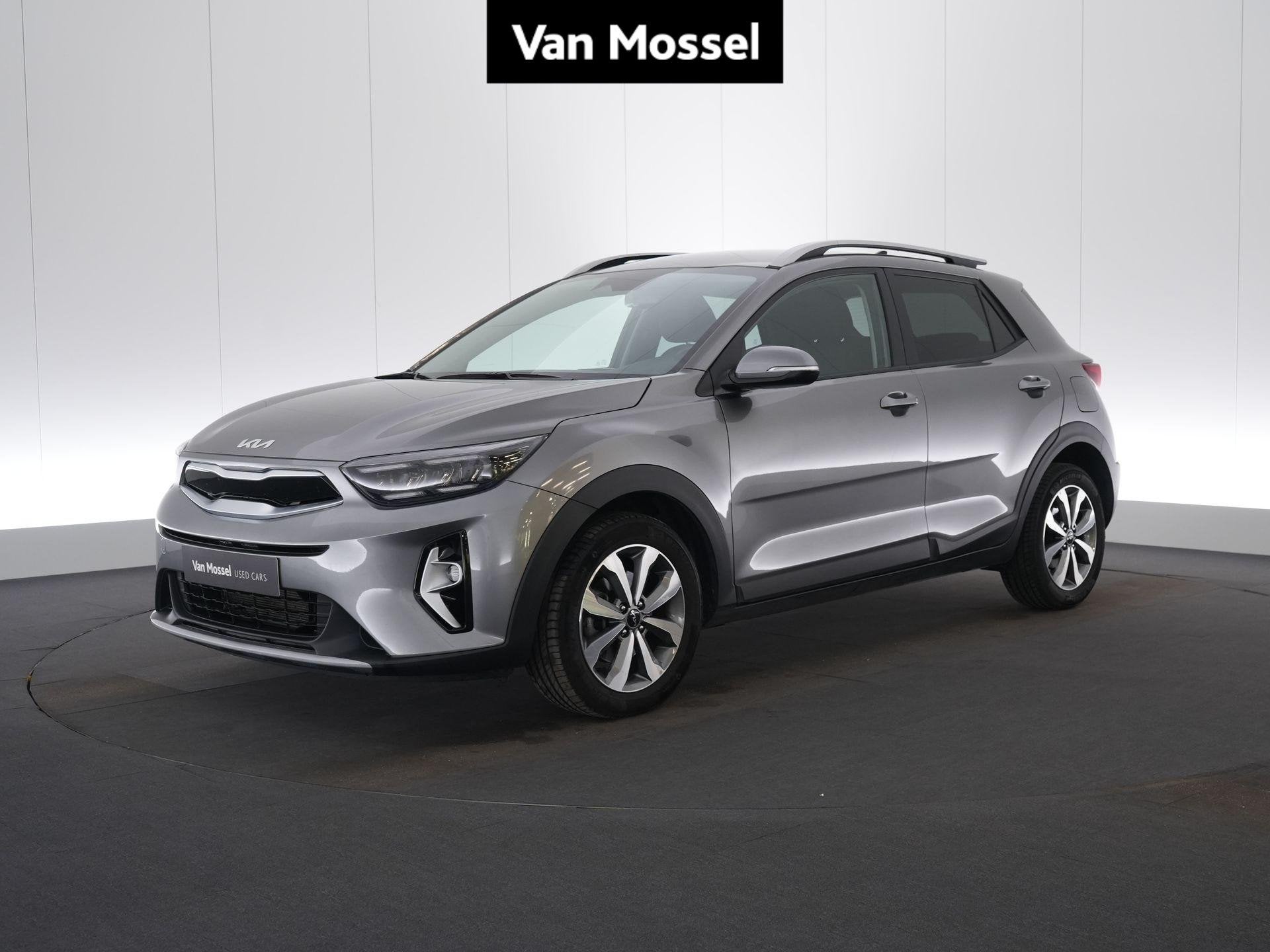 Kia Stonic 1.0 T 100 Pulse DCT (automatique), Autos, Kia, Argent ou Gris, Entreprise, Entretenue par le concessionnaire, Noir
