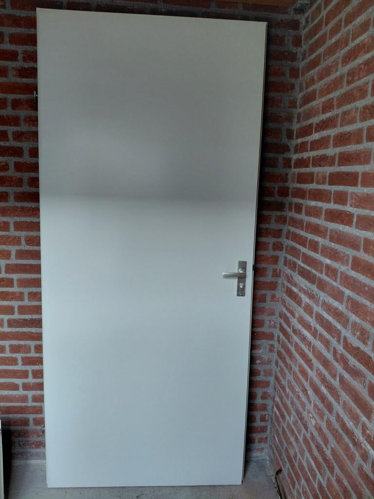 Witte binnendeur met klink - Zo goed als nieuw, Ophalen, Binnendeur