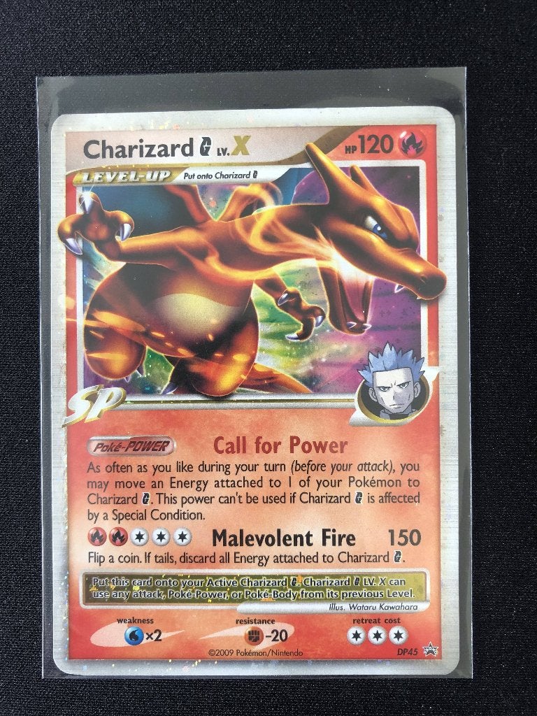 Charizard lv x holo black star promo, Ophalen of Verzenden, Zo goed als nieuw, Losse kaart