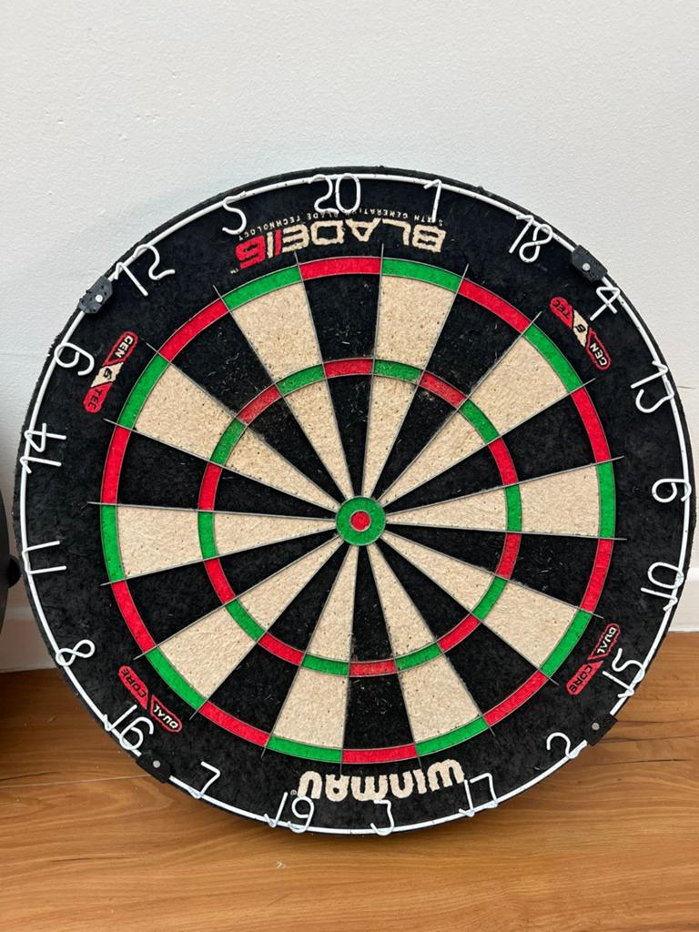 Dartsblokken blade 6, Ophalen
