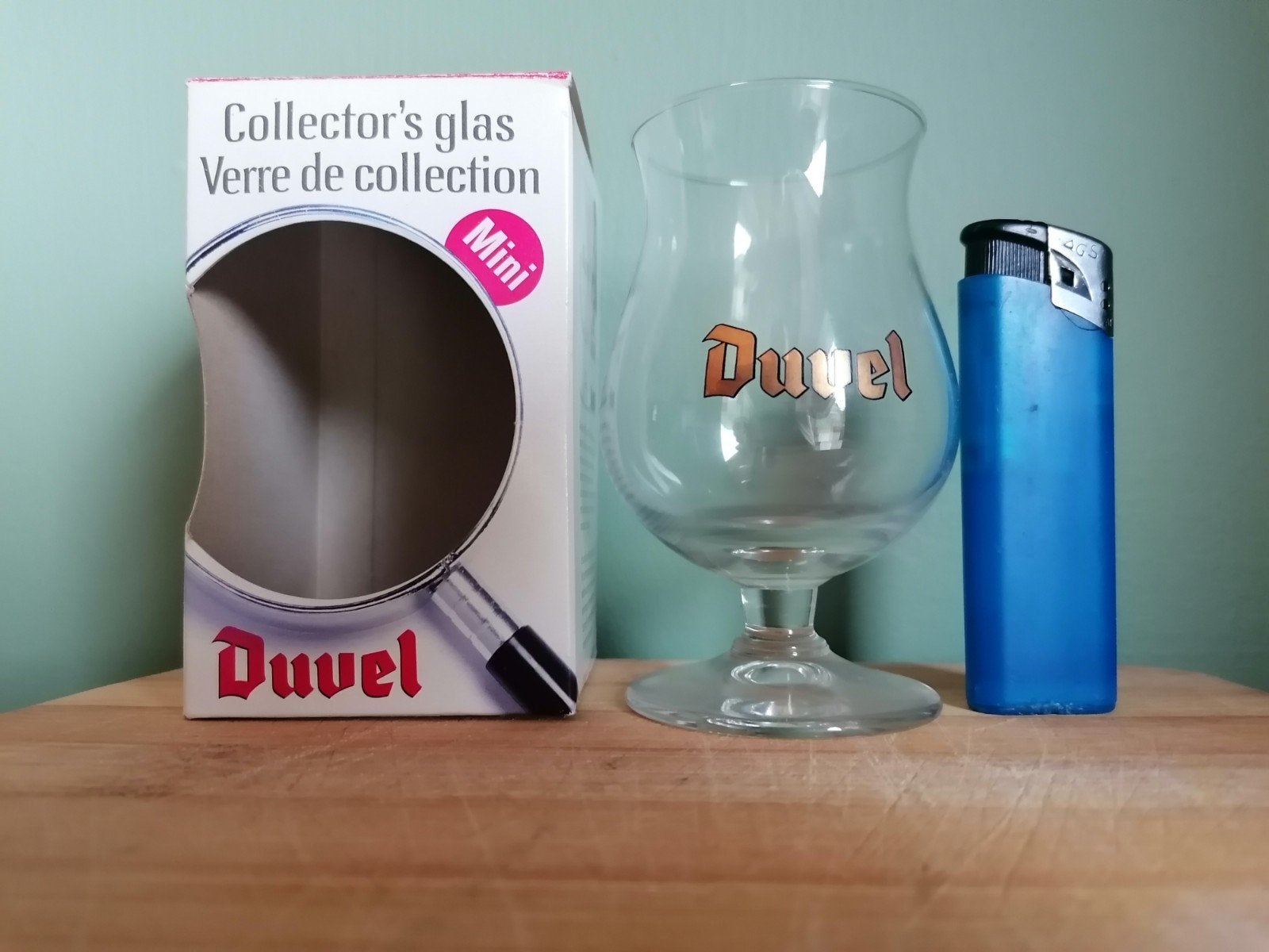 Duvel mini bierglas., Ophalen of Verzenden, Nieuw, Glas of Glazen, Duvel