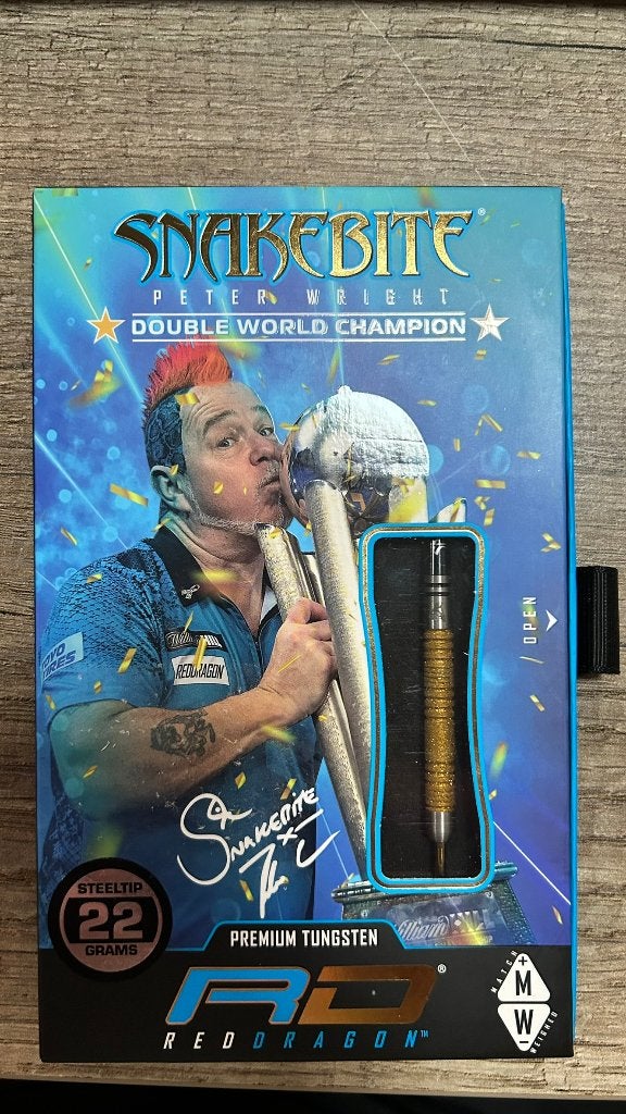 Red Dragon Peter Wright DoubleWorld Champion Steel Tip Darts, Envoi, Neuf, Fléchettes