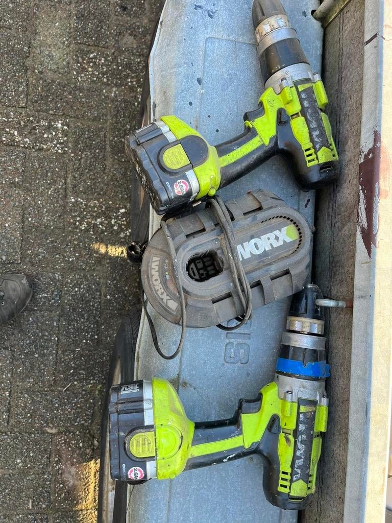 Schroefmachines koffers workx bosch elu milwaukee, Ophalen, Zo goed als nieuw