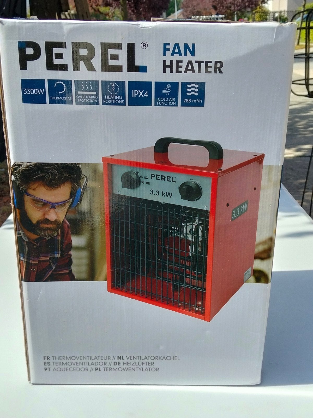 perel ventilatorkachel, Ophalen