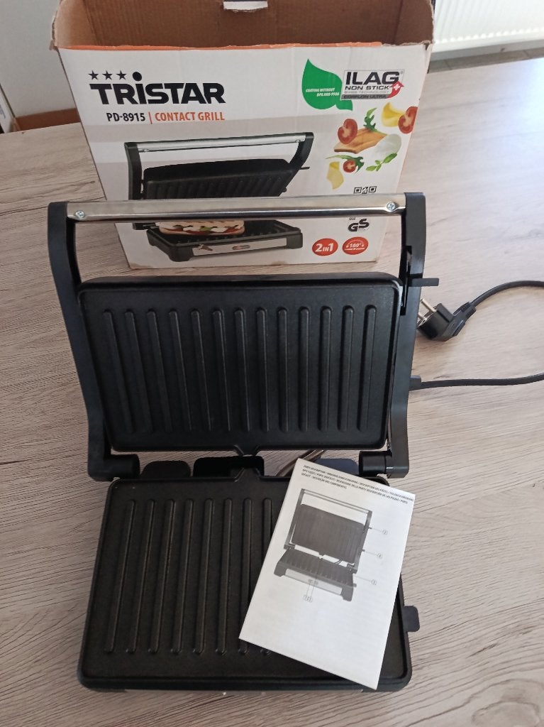 contactgrill van Tristar PD- 8915, Elektronische apparatuur, Ophalen, Nieuw, Tafelgrill