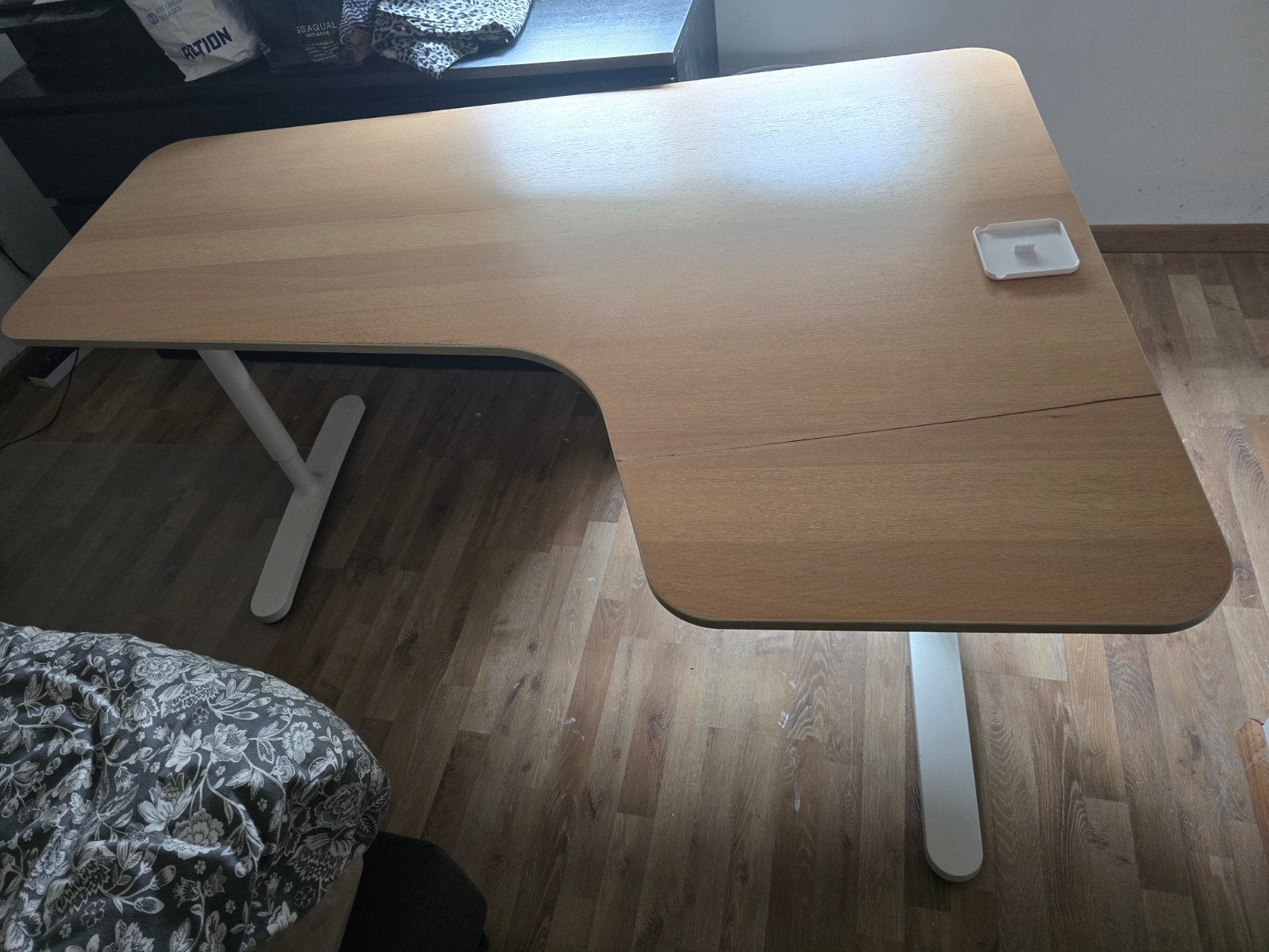 bureau L vorm, Huis en Inrichting, Ophalen of Verzenden, In hoogte verstelbaar