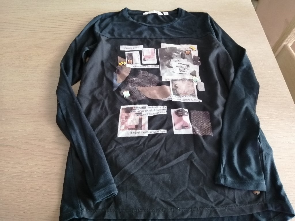 GARCIA zwarte longsleeve maat 140, Kinderen en Baby's, Kinderkleding | Maat 140, Meisje, Ophalen of Verzenden, Zo goed als nieuw