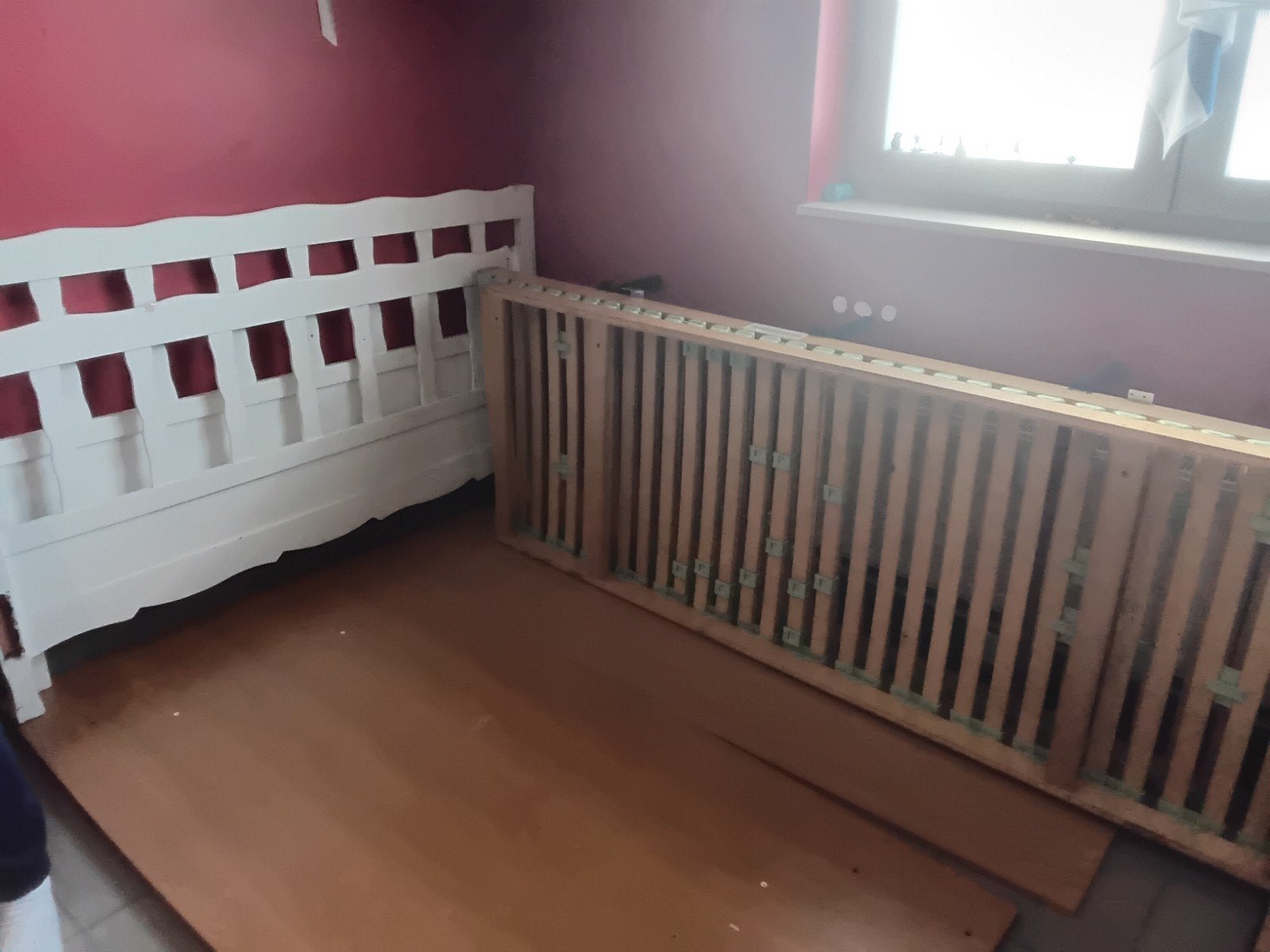 2 persoonbed zonder matras, Ophalen