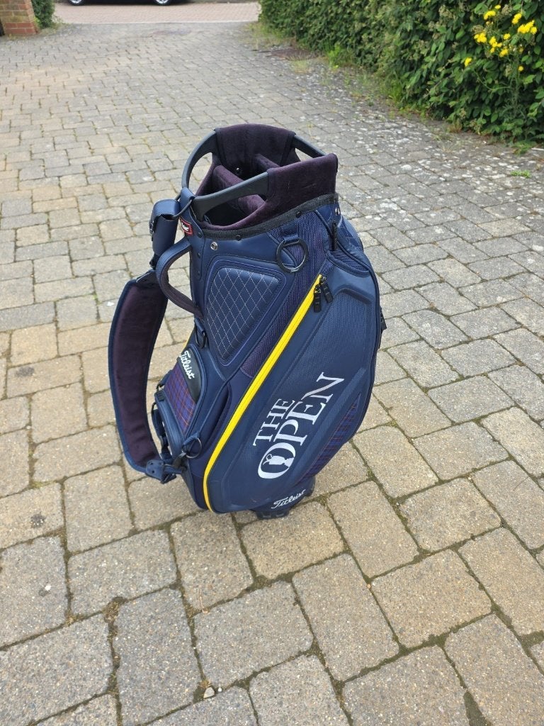 Titleist limited edition The Open blauw/geel Tour-golfbag, Ophalen of Verzenden, Zo goed als nieuw
