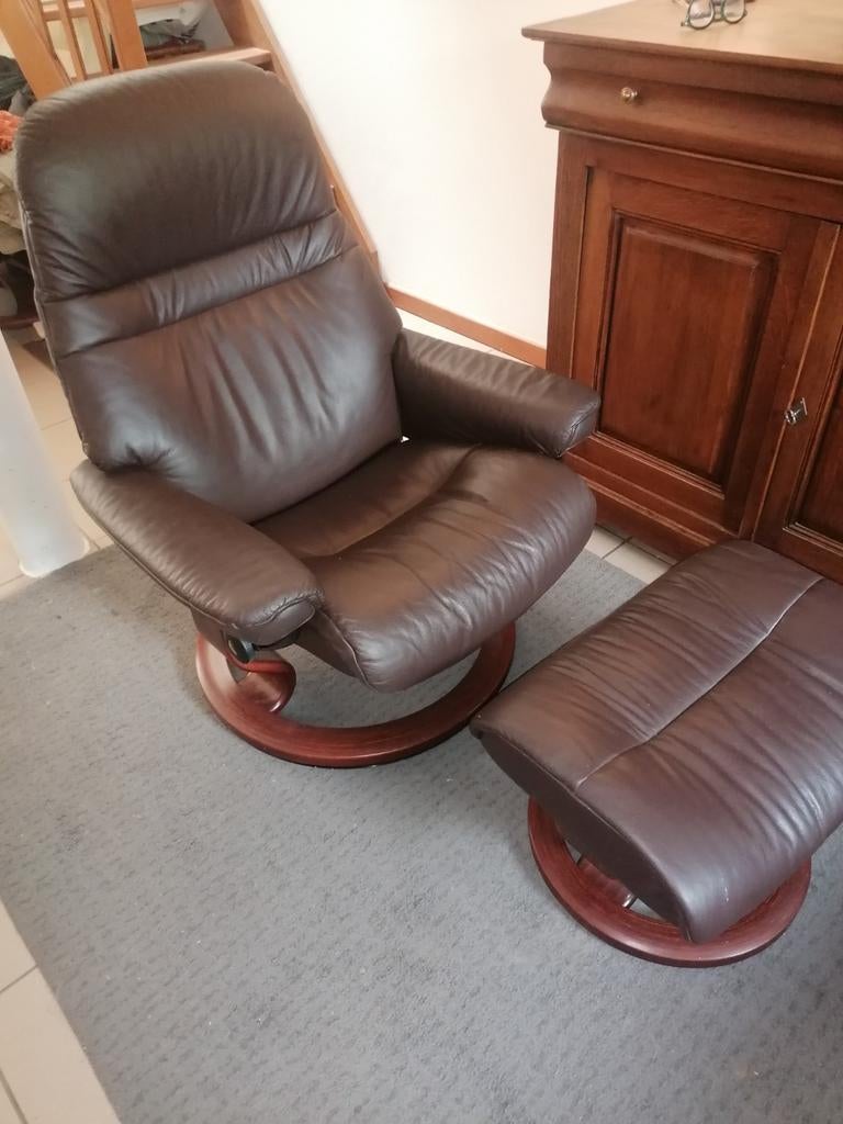 Zetels relaxfauteuils, Huis en Inrichting, Fauteuils, Ophalen, Leer