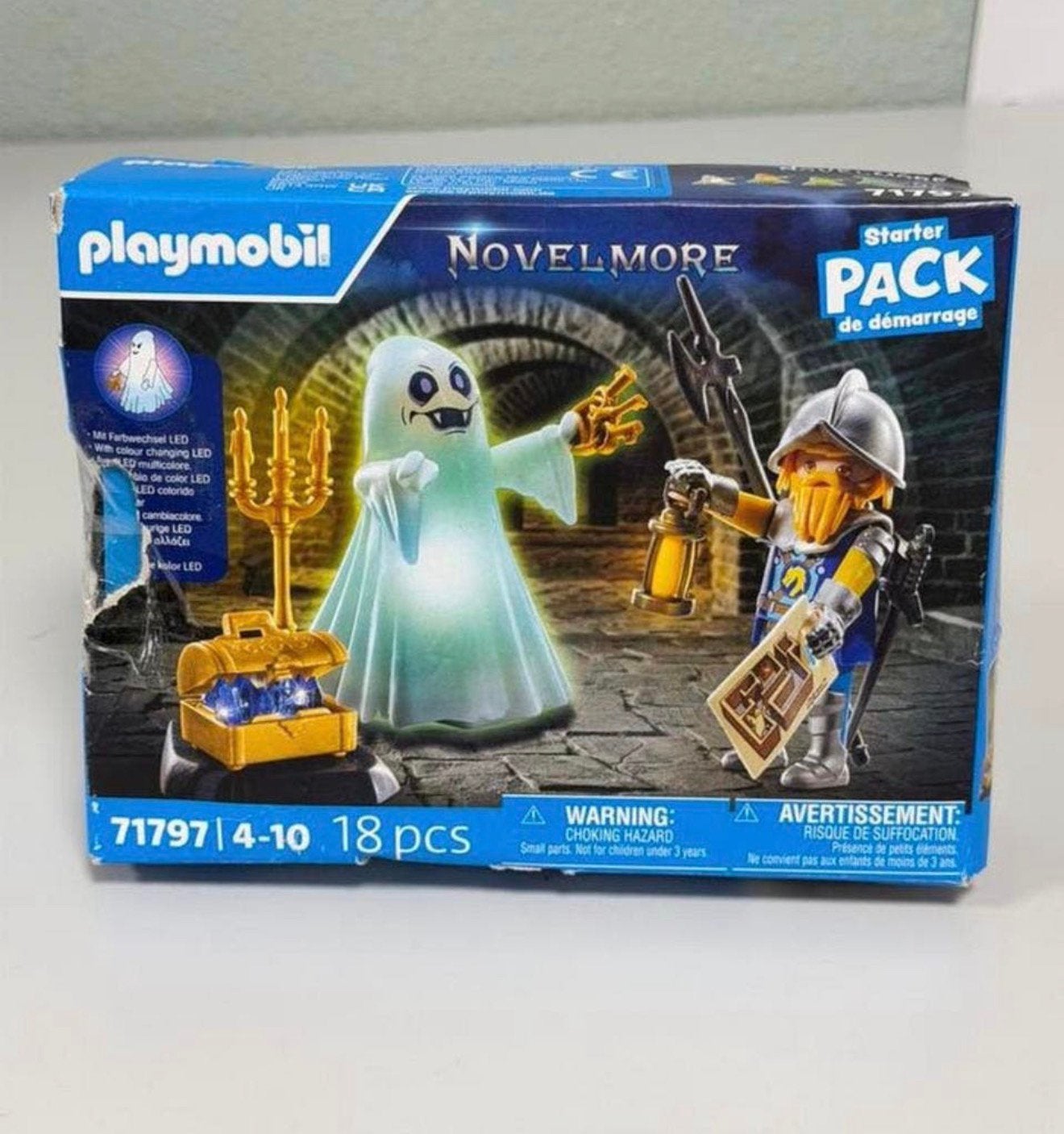 PLAYMOBIL Starter Packs Spook en Novelmore ridder - 71797, Ophalen of Verzenden, Nieuw, Complete set, Figuren