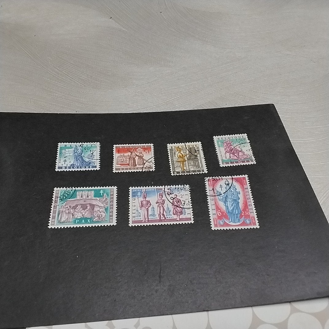 BELGIE 1082/1088 gestempeld met cote 9,00 €, Ophalen of Verzenden, Gestempeld