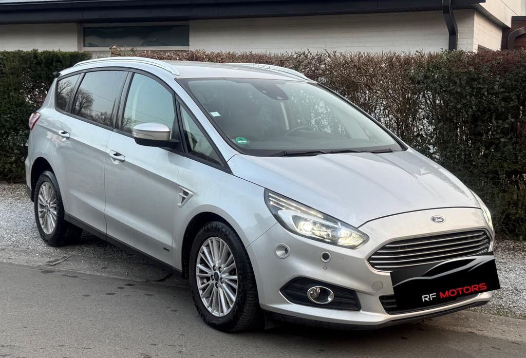 🔥FORD S-MAX  /AUTOMATIQUE /FULL OPTIONS /CUIR/GARANTIE 12 M, Autos, Cuir, Argent ou Gris, Achat, Euro 6