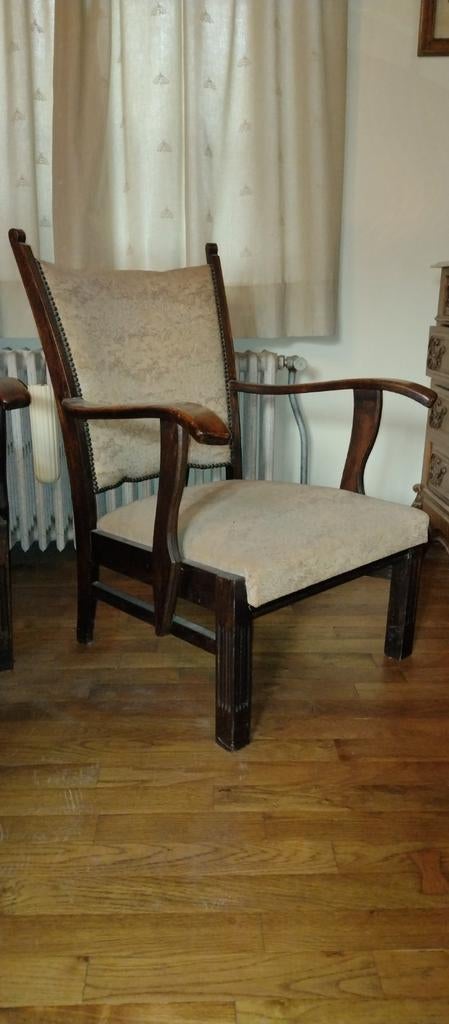 Deens design. 2Vintage eiken zeteltjes.Jaren 30? Farstrup M., Huis en Inrichting, Ophalen