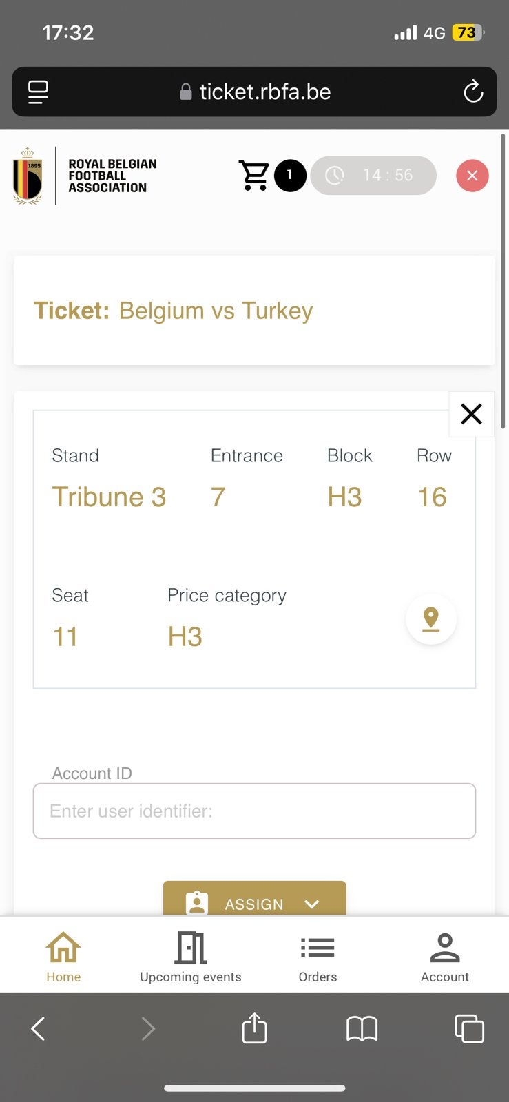 Billet Belgique-Turquie, Tickets & Billets