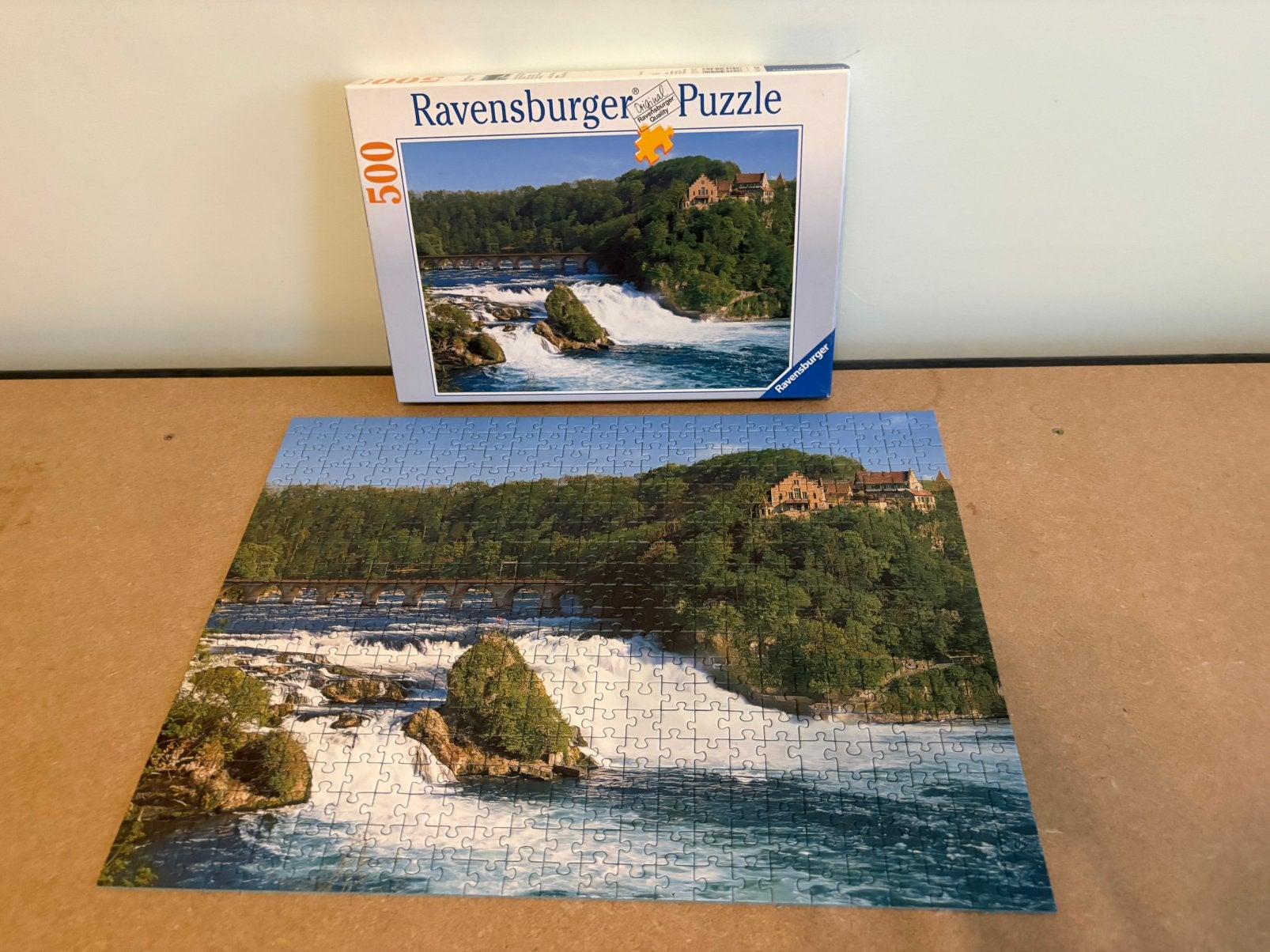 Ravensburger puzzel: Rijnval bij Schaffhausen 500 stukjes, Ophalen of Verzenden, 500 t/m 1500 stukjes, Zo goed als nieuw, Legpuzzel