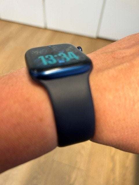 Apple Watch Series 6 (GPS) 44mm – Blauw – Zeer goede staat, Blauw, Apple Watch, IOS, Ophalen of Verzenden